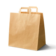 Papieren tassen kraft 90 gr. 32+22x34cm