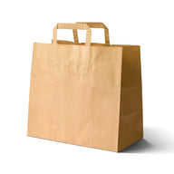 Papieren tassen kraft 70 gr. 32+16x27cm