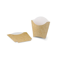 Friet scoop 70x110x121mm kraft/wit BIO