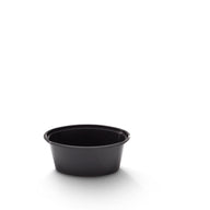 Oval portion cup 3oz 75cc zwart