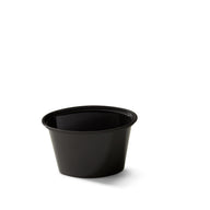 Oval portion cup 4oz 100cc zwart
