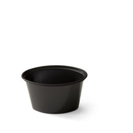 Oval portion cup 5oz 125cc zwart