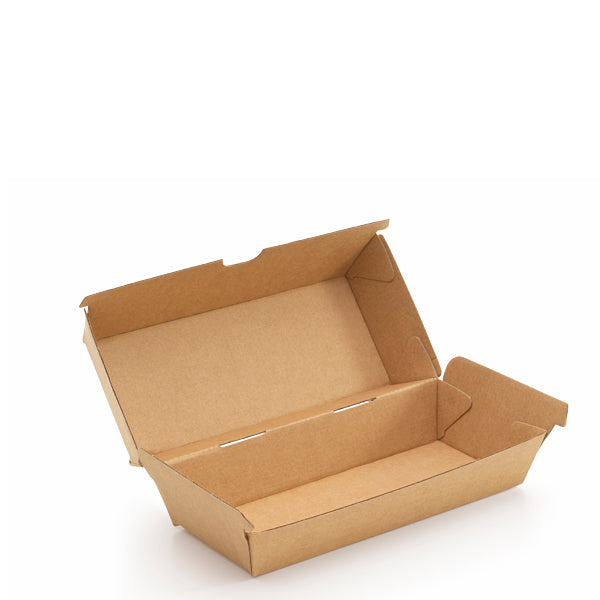 Hotdog box 18x7x7cm kraft