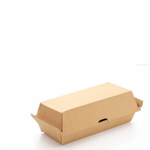 Hotdog box 18x7x7cm kraft