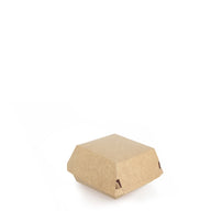 Hamburgerbakje Klein kraft/wit BIO