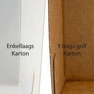 Hamburgerbakje Klein kraft/wit BIO