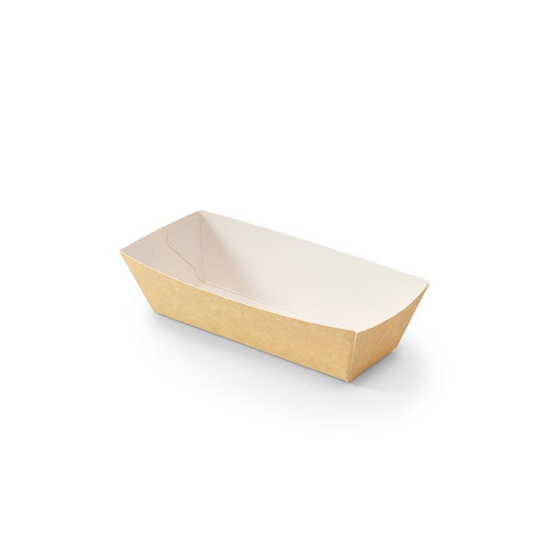 Kroketbakje A5 kraft/wit BIO