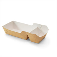 Frietbakje A22 A9+1 kraft/wit BIO