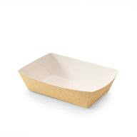 Frietbakje A13 kraft/wit BIO
