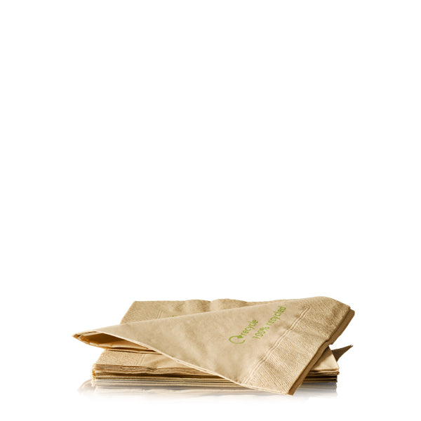 Servet 33cm 2 laags naturel