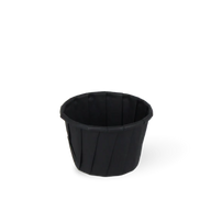 Souffle sausbakje papier zwart 37ml 1,25oz