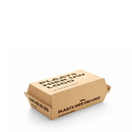 Loempiabox IP10 kraft bedrukt 205x110x80mm