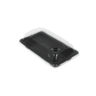 Sushi tray HP-01 + deksel 160x90x20mm Zwart