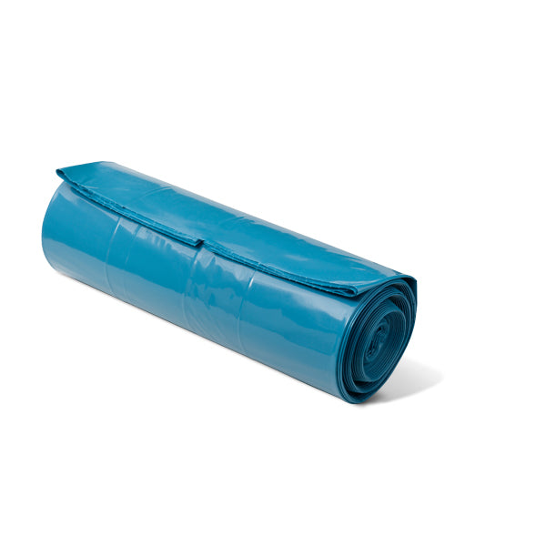 Afvalzak LDPE blauw 65 + 50 x 140cm 70mu