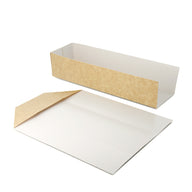 Zakschuiver 230x70x50mm kraft/wit plastic free