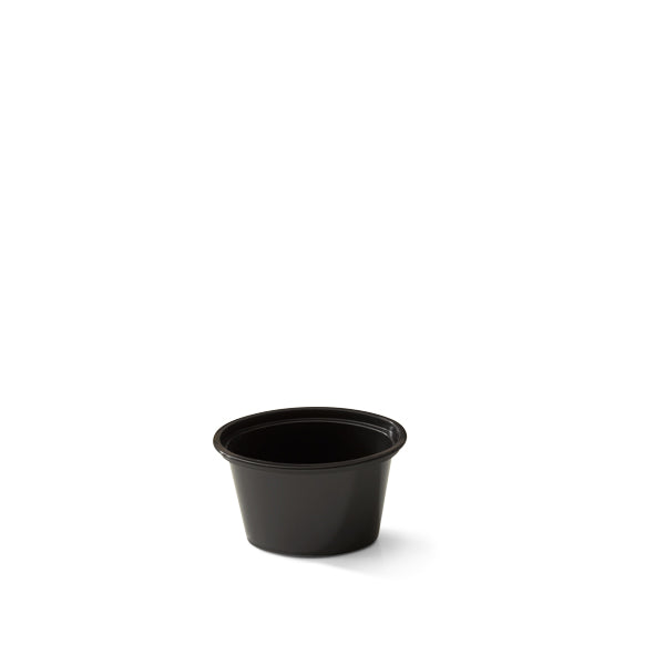 Oval portion cup 1oz 25cc zwart