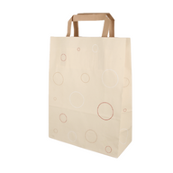 Papieren tasjes Bubble 80 gr. 22+10x29cm