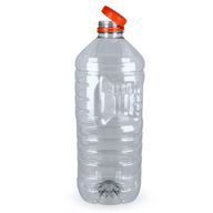rPET fles 2000cc met oranje dop