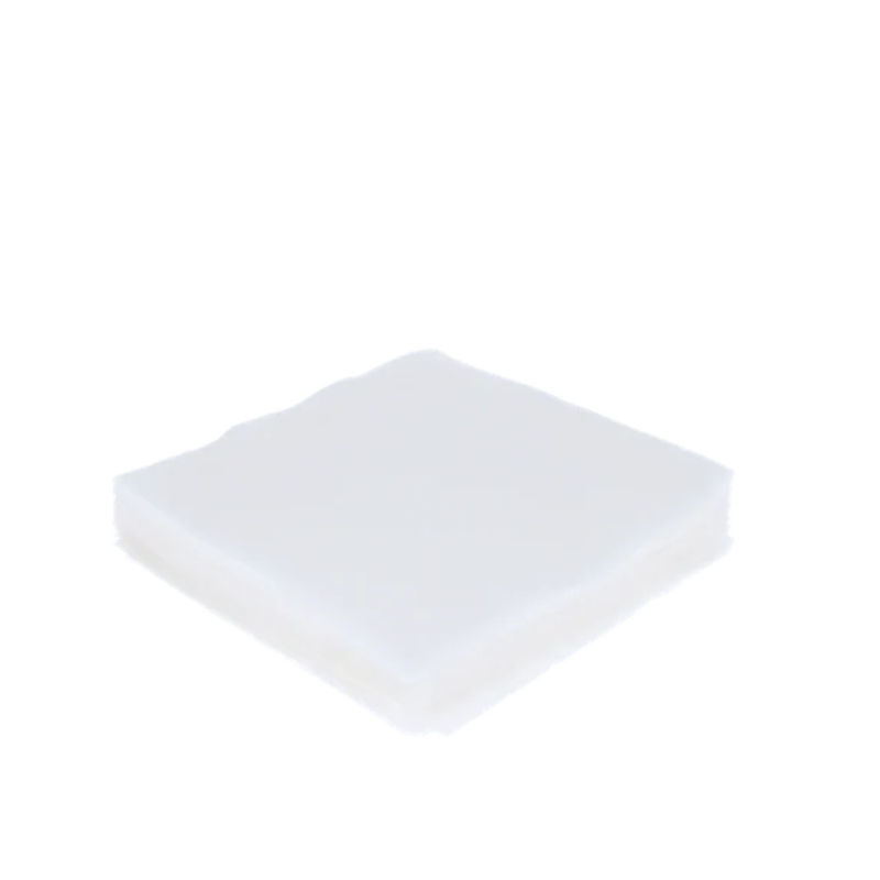 Servet 1 laags 1/4 vouw 24x24cm papier wit BIO