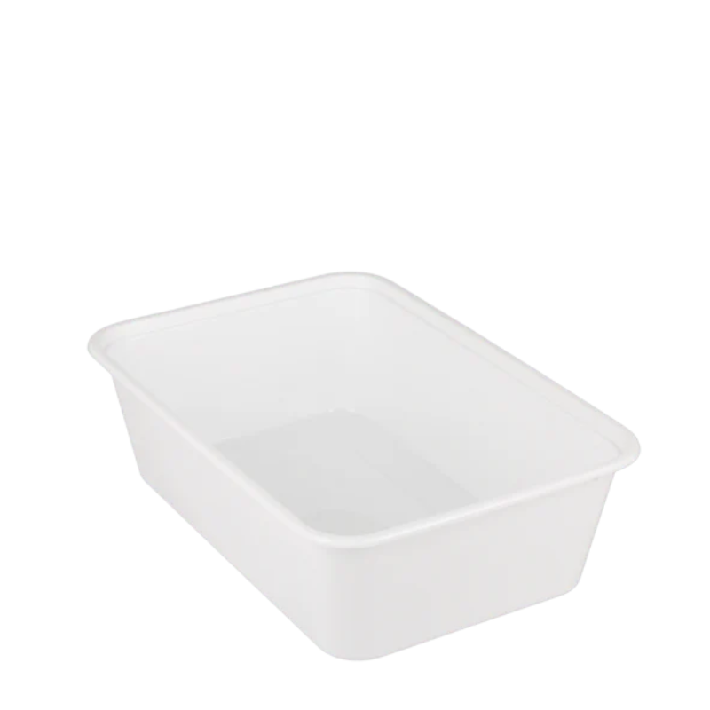 Maaltijdbak PP 650ml wit