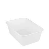 Maaltijdbak PP 750ml wit