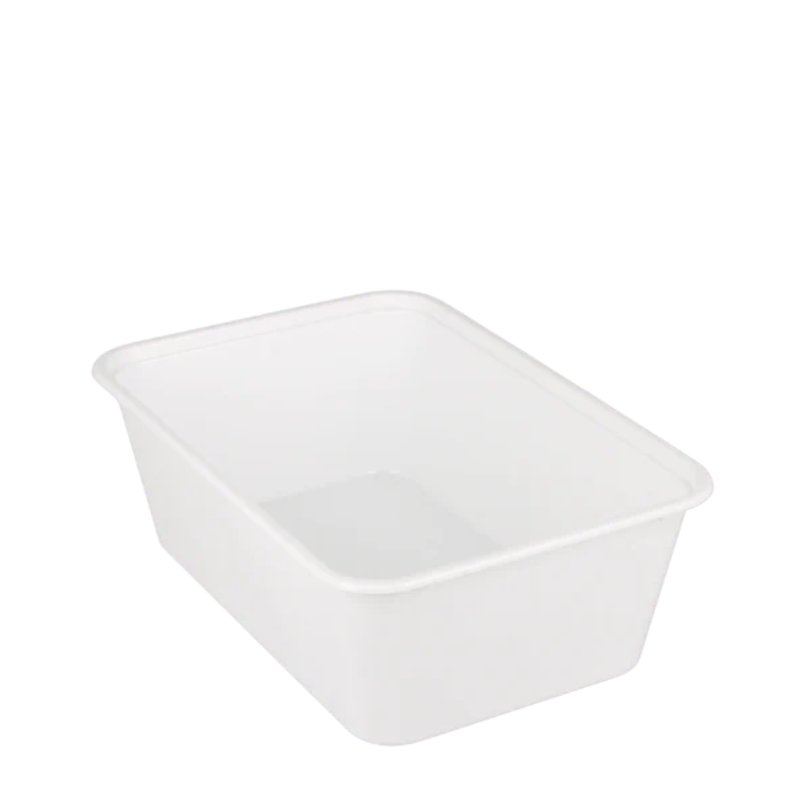 Maaltijdbak PP 750ml wit