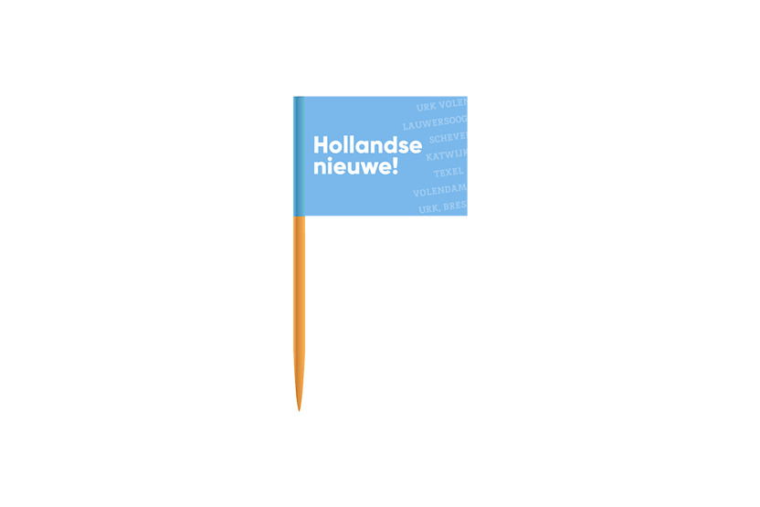 Gratis 'Hollandse Nieuwe' Vlagprikkers bij besteding vanaf 550 euro