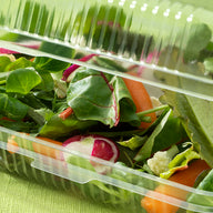 Clear pac saladebox open